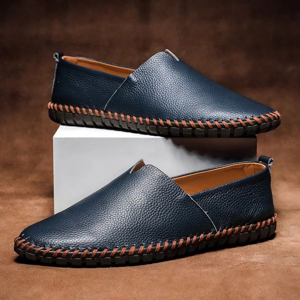 Olivia Sydney - Hand-Stitched Leather Loafers