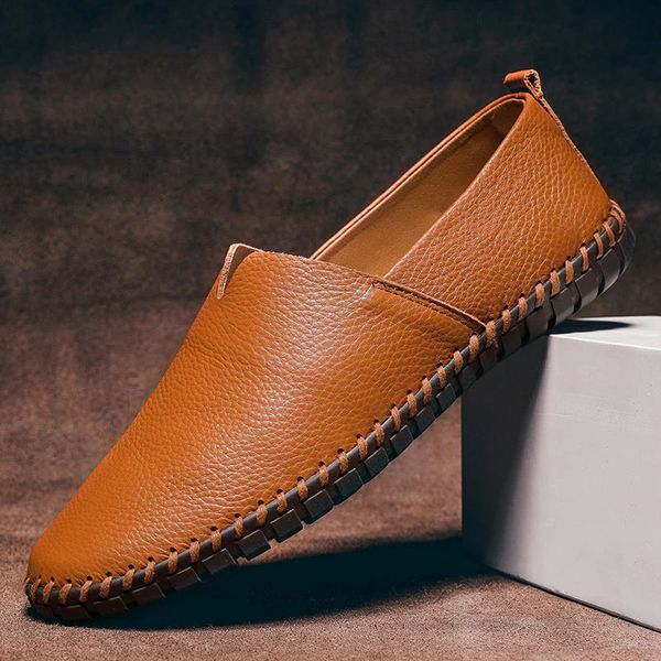 Olivia Sydney - Hand-Stitched Leather Loafers
