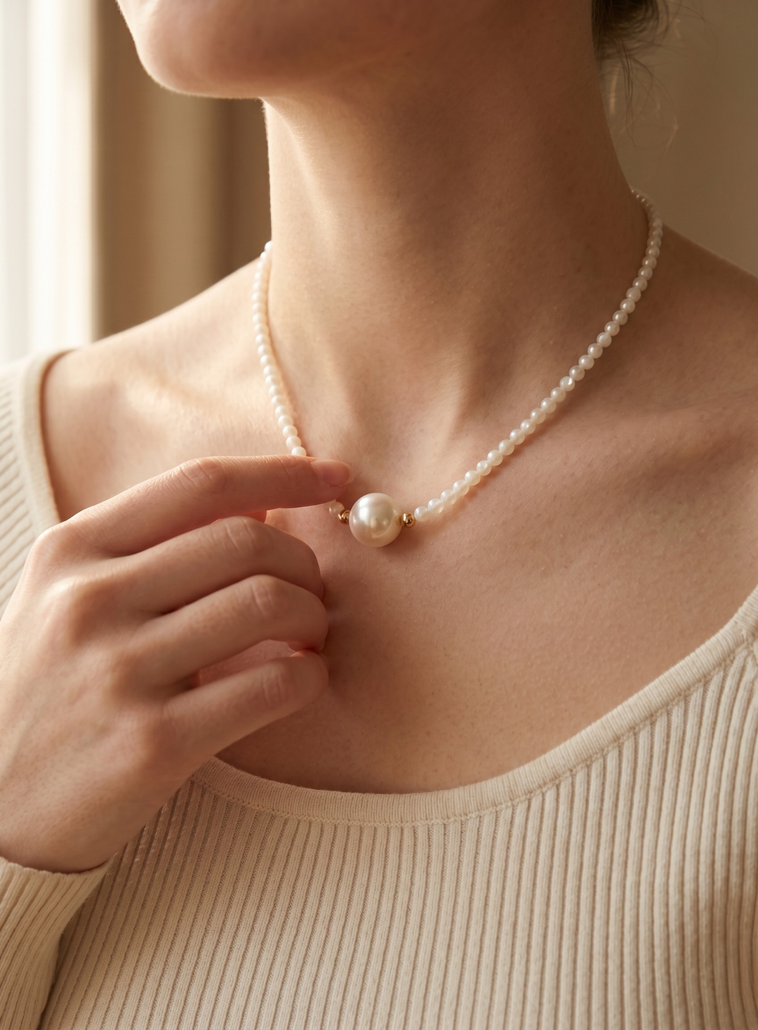 Olivia Sydney - Central Pearl Necklace