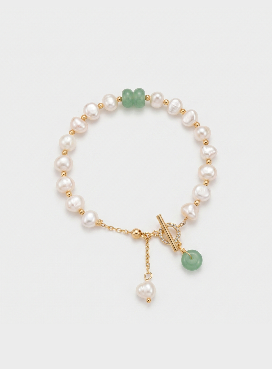 Olivia Sydney - Green Pearl Bracelet
