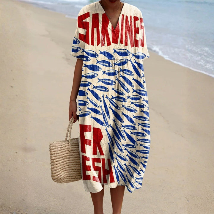 Olivia Sydney - Sardine Pattern Dress