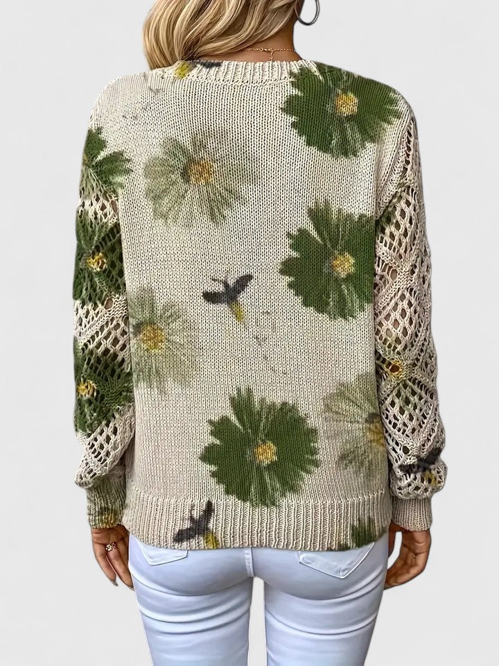 Olivia Sydney - Elegant Floral Print Sweater