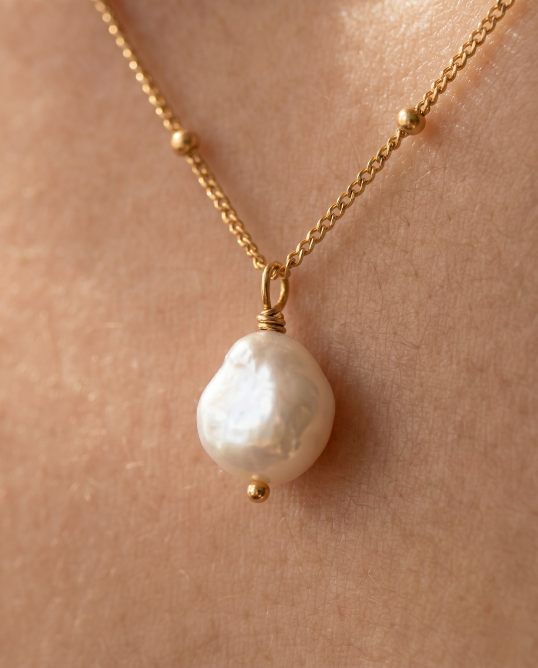 Olivia Sydney - Pearl Drop Necklace