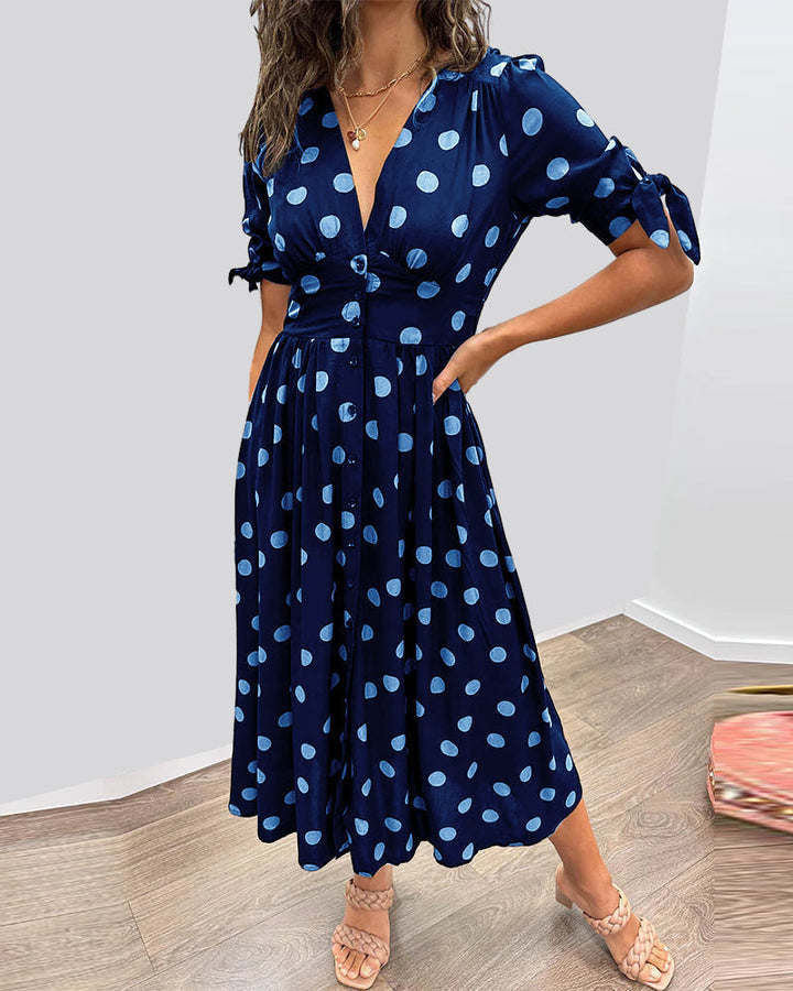 Olivia Sydney - Elegant Polka Dot Dress