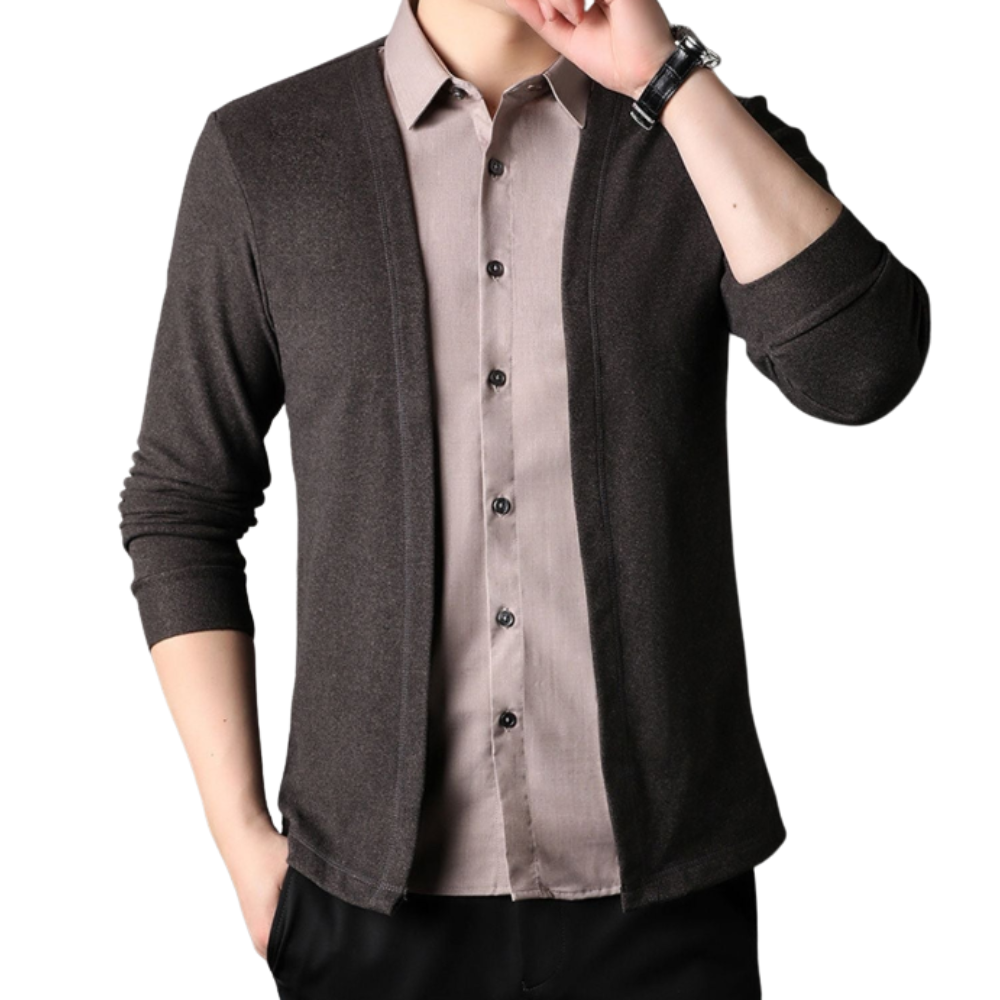 Olivia Sydney - 2-in-1 Shirt and Knit Jacket