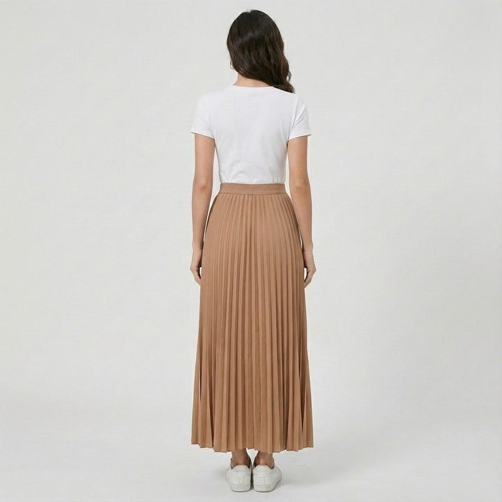 Olivia Sydney - Pleated Midi Skirt in Fluid Fabric