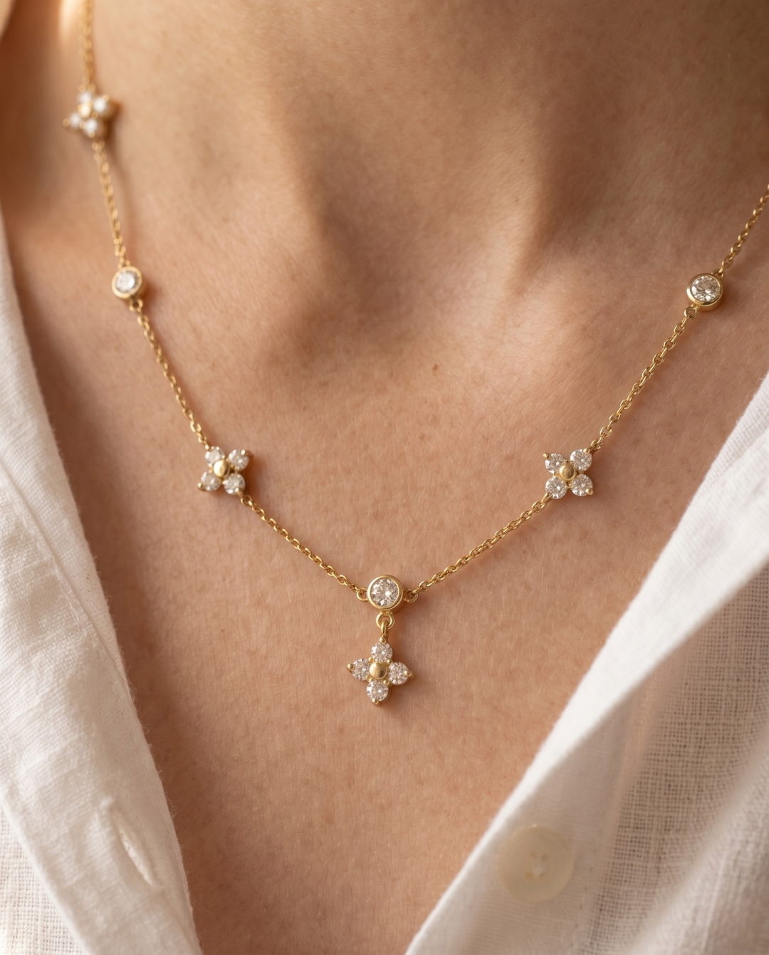 Olivia Sydney - Glowing Flowers Necklace