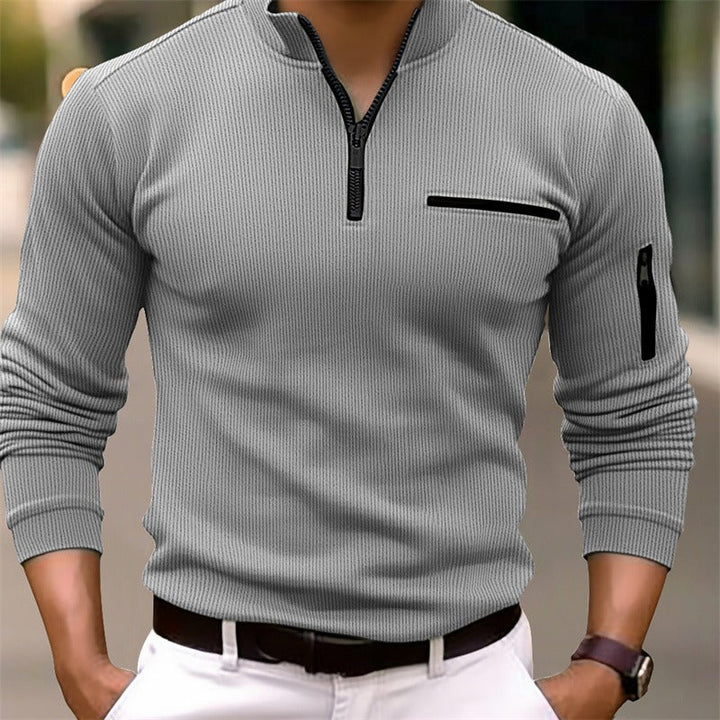 Olivia Sydney - Modern Masculine Stylish Zip-Up Sweater