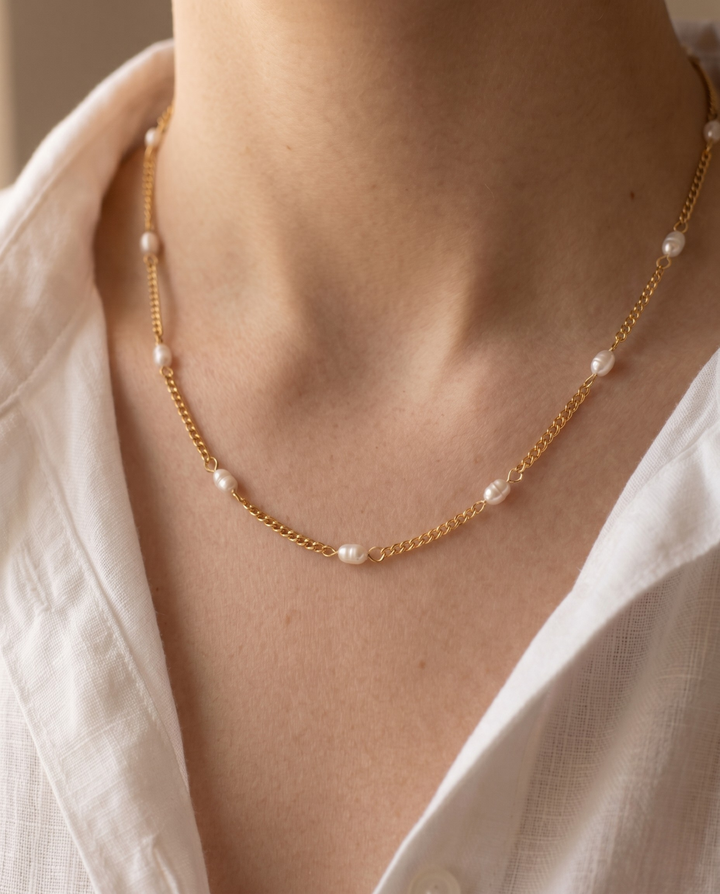 Olivia Sydney - Minimalist Pearl Necklace