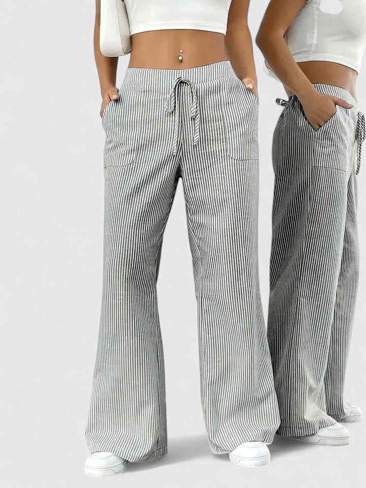 Olivia Sydney - Comfortable Wide-Leg Pants with Elegant Details