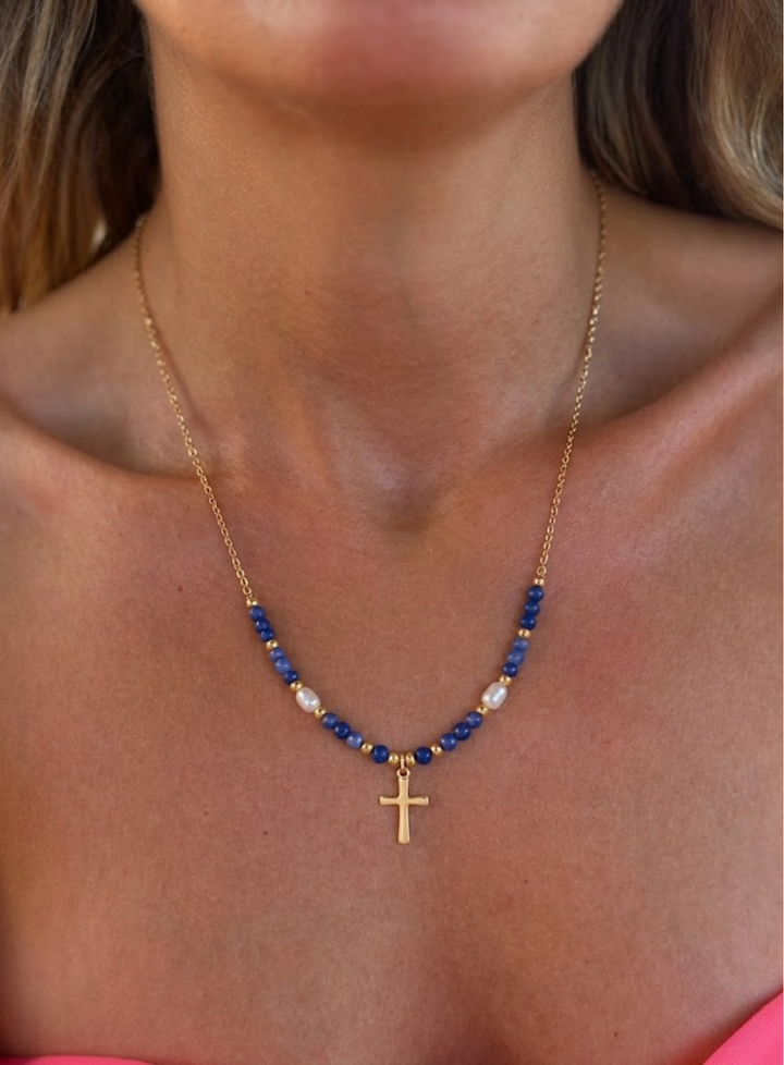 Olivia Sydney - Colorful Cross Necklace
