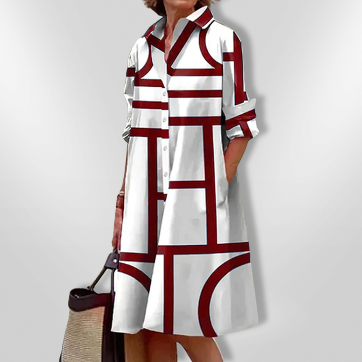 Olivia Sydney - Geometric Midi Dress