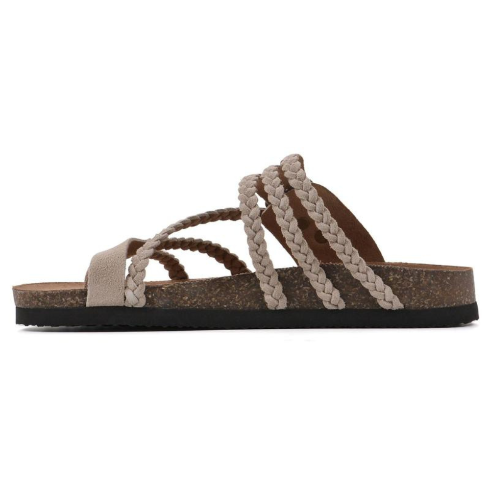 Olivia Sydney - Braided Strap Orthopedic Sandal