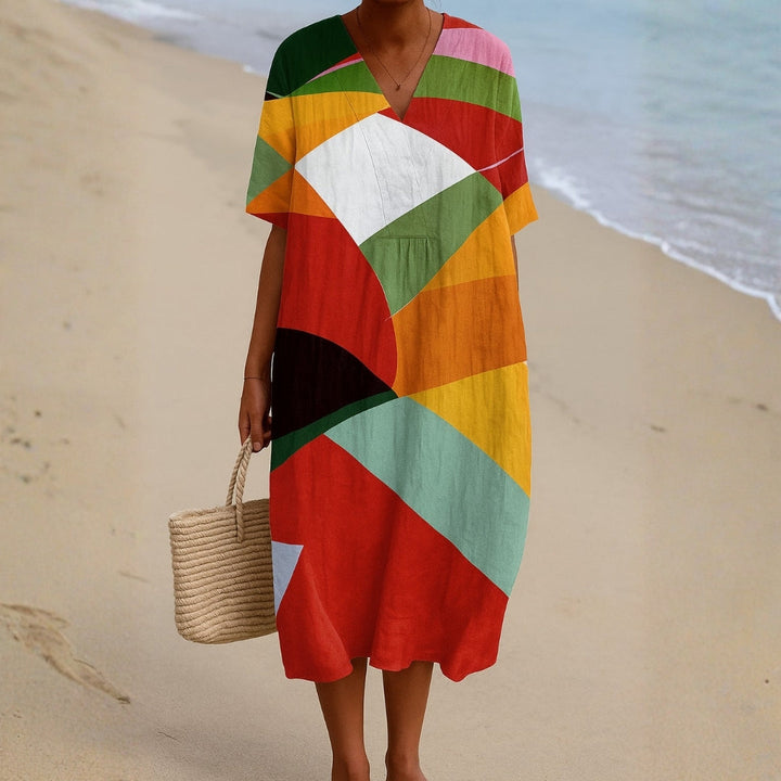 Olivia Sydney - Colorful Patchwork Dress