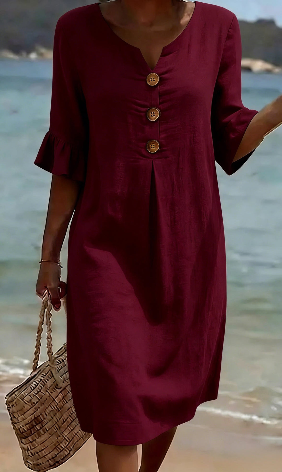 Olivia Sydney - Button-Up Casual Dress
