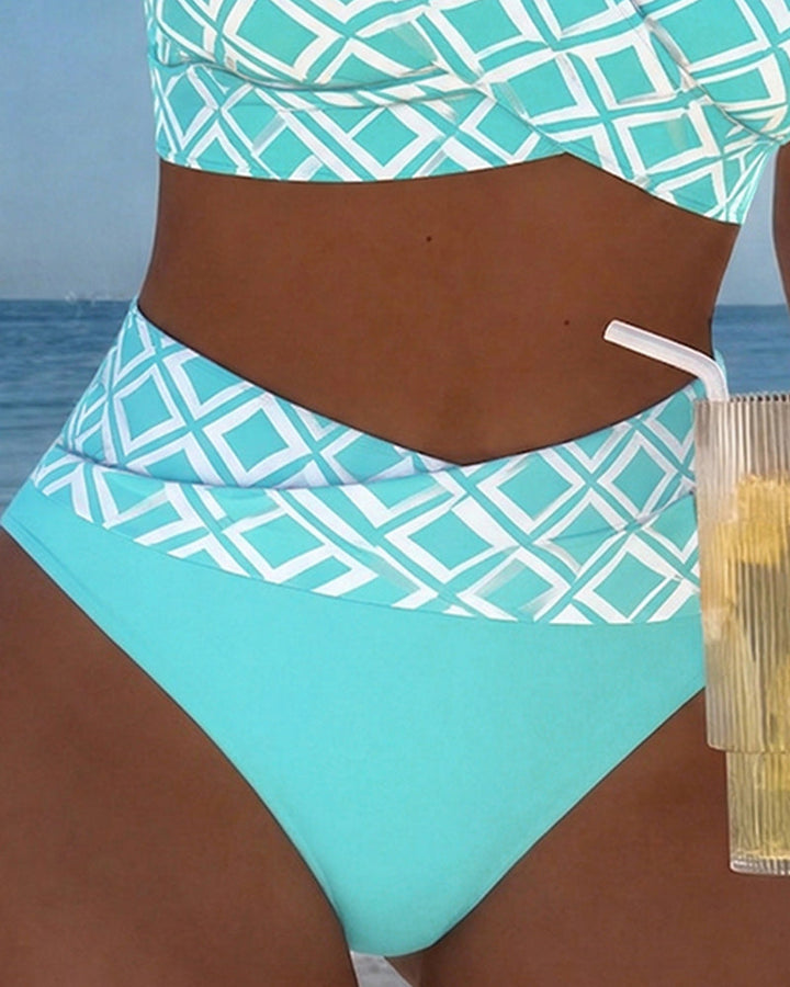 Olivia Sydney - High-Cut Printed Bikini