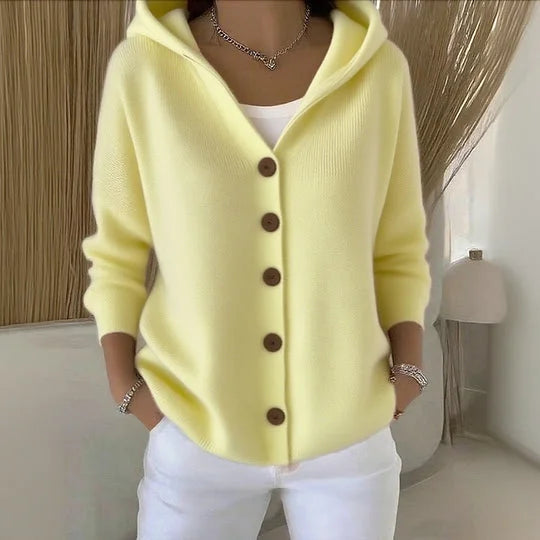 Olivia Sydney - Hooded Vest with Buttons