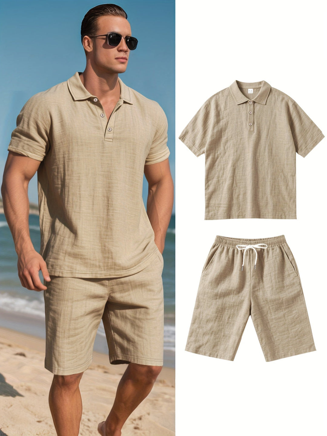 Olivia Sydney - Men's Linen Set