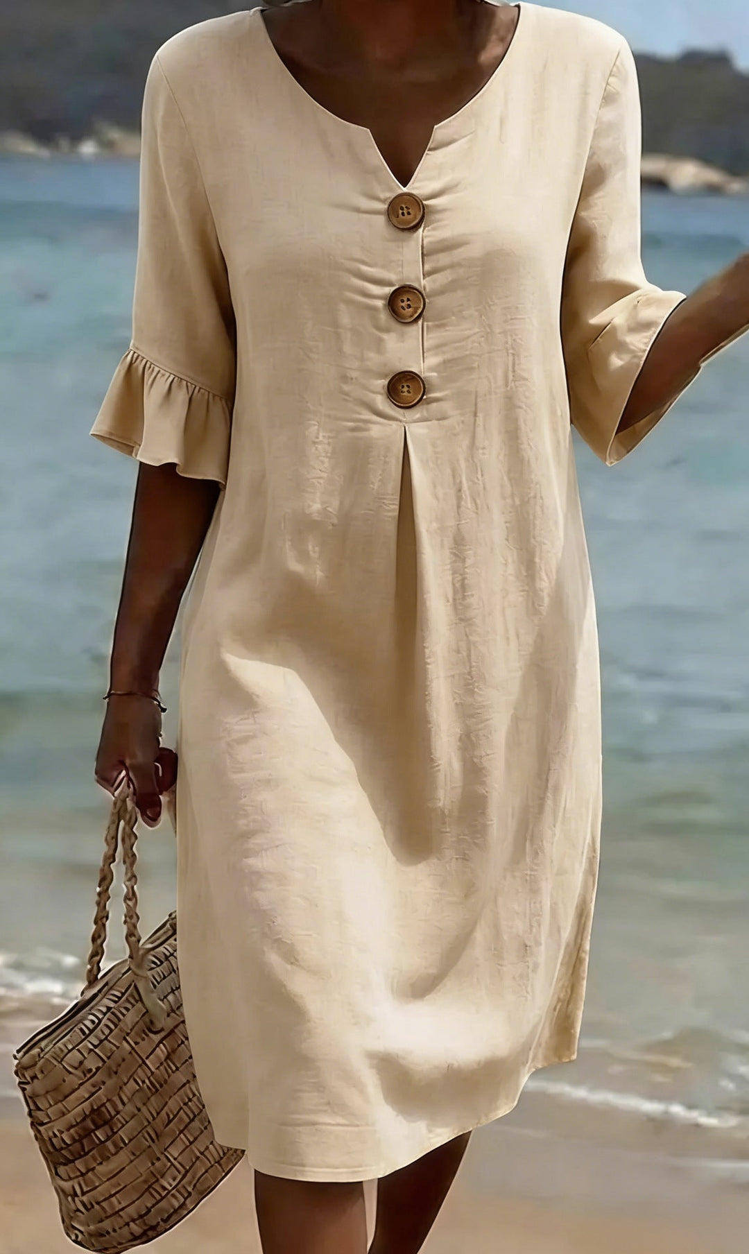 Olivia Sydney - Button-Up Casual Dress