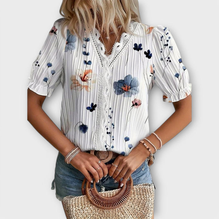 Olivia Sydney - V-Neck Blouse