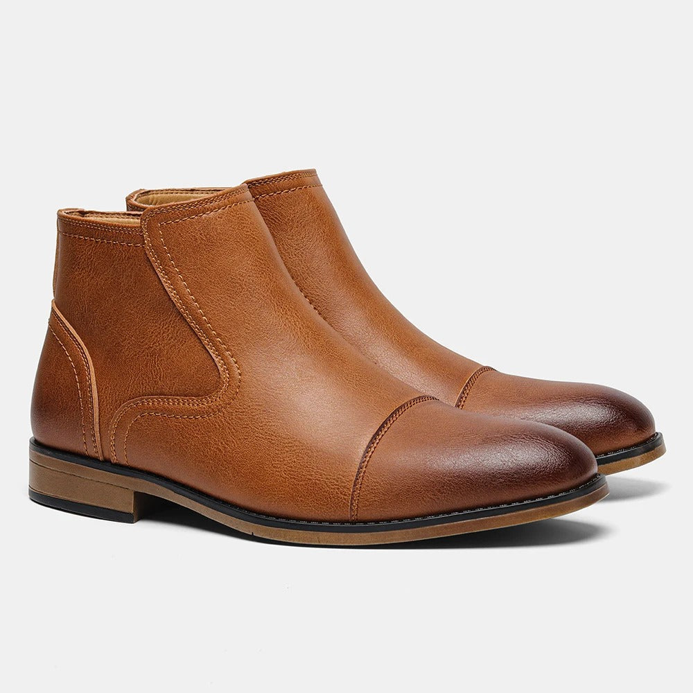 Olivia Sydney - Leather Chelsea Boots