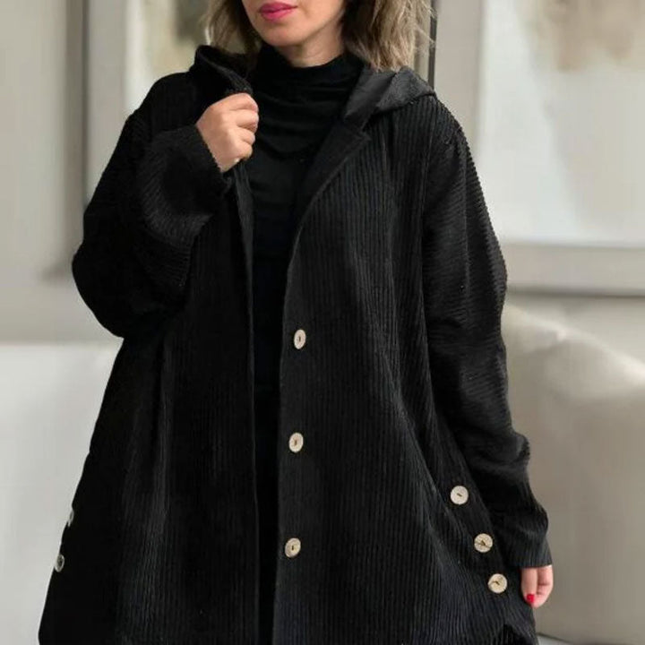 Olivia Sydney - Casual Corduroy Hoodie Jacket for Autumn