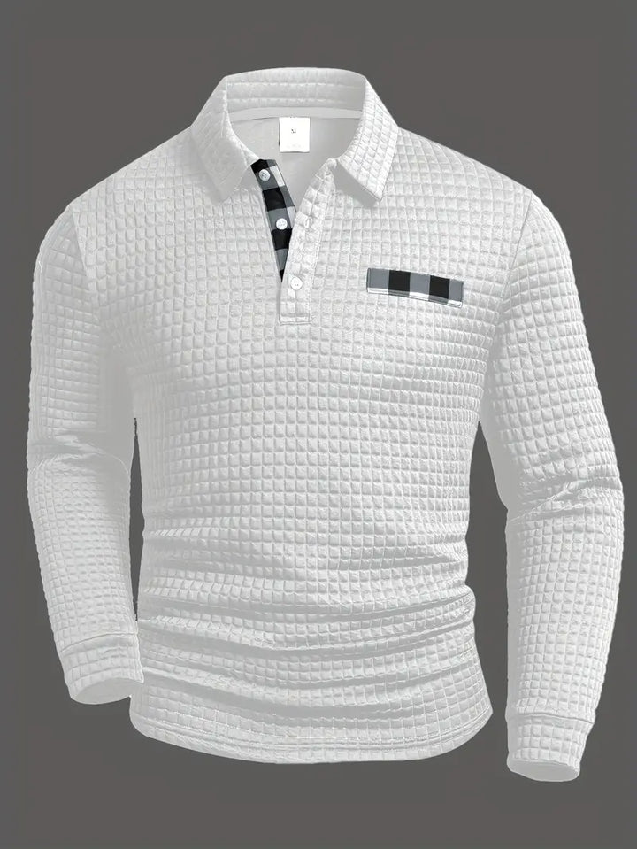 Olivia Sydney - Textured Polo Sweater