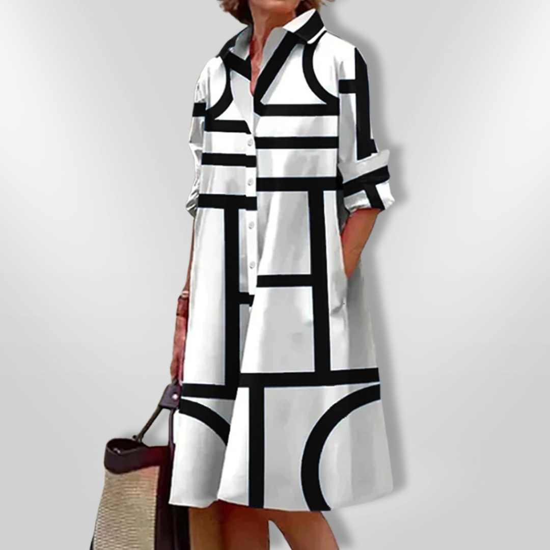 Olivia Sydney - Geometric Midi Dress
