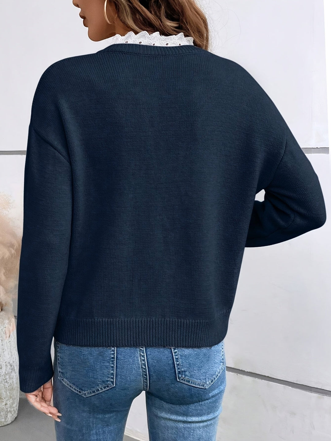 Olivia Sydney - Lace Knit Sweater