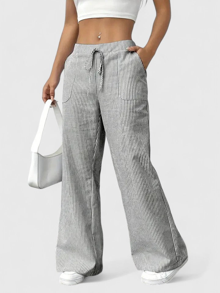 Olivia Sydney - Comfortable Wide-Leg Pants with Elegant Details