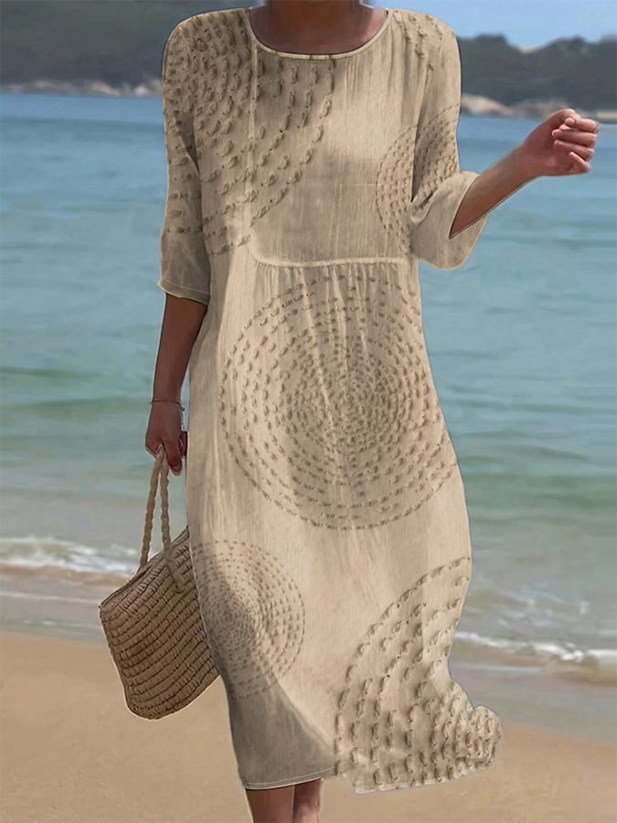 Olivia Sydney - Casual Embroidered Dress
