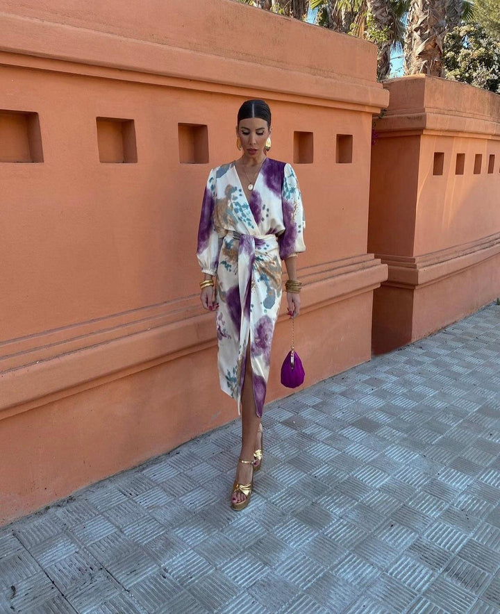 Olivia Sydney - Elegant V-Neck Dress