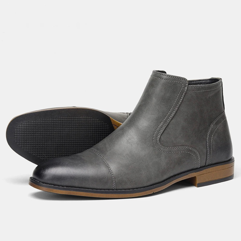 Olivia Sydney - Leather Chelsea Boots