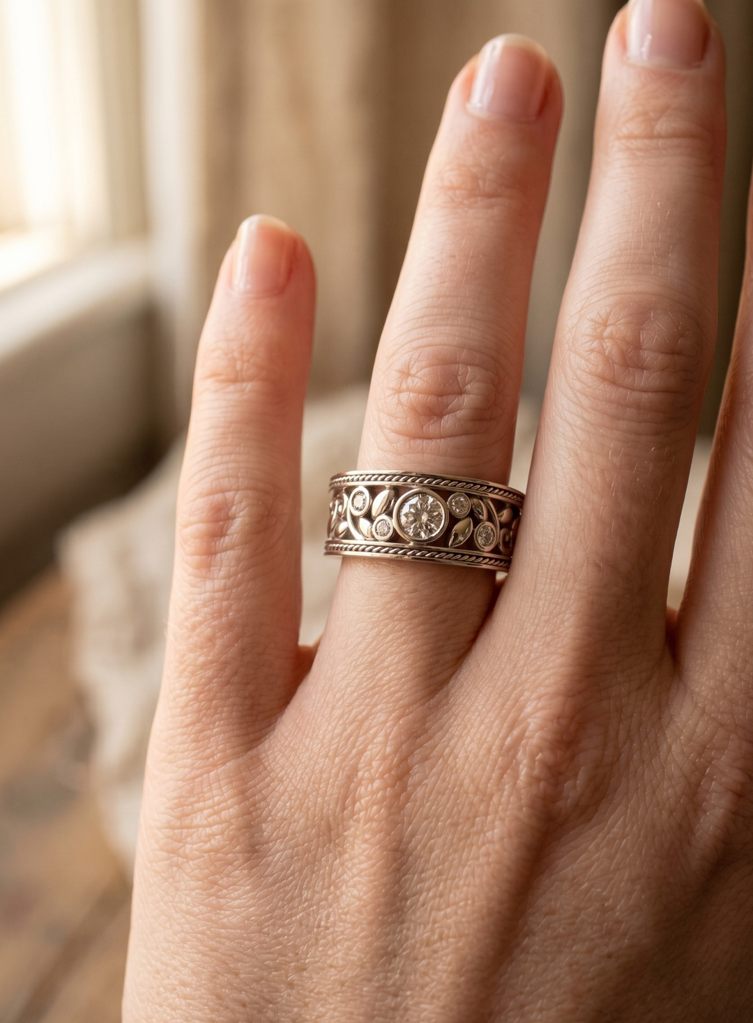 Olivia Sydney - Silver Ornament Ring