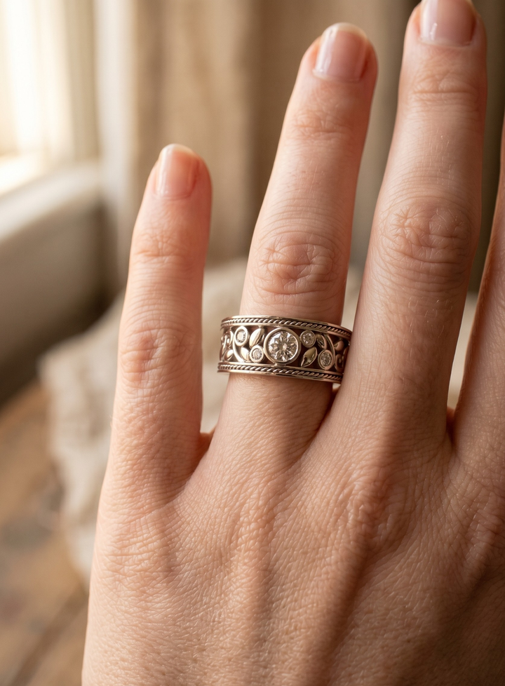 Olivia Sydney - Silver Ornament Ring