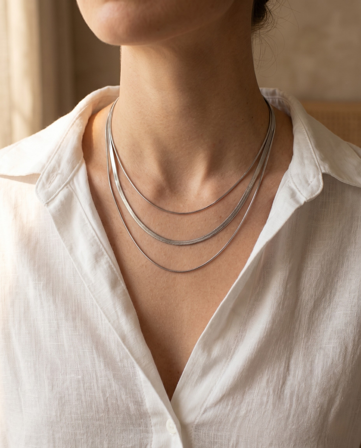 Olivia Sydney - Silver Layered Necklace