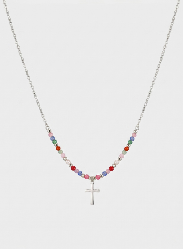 Olivia Sydney - Colorful Cross Necklace