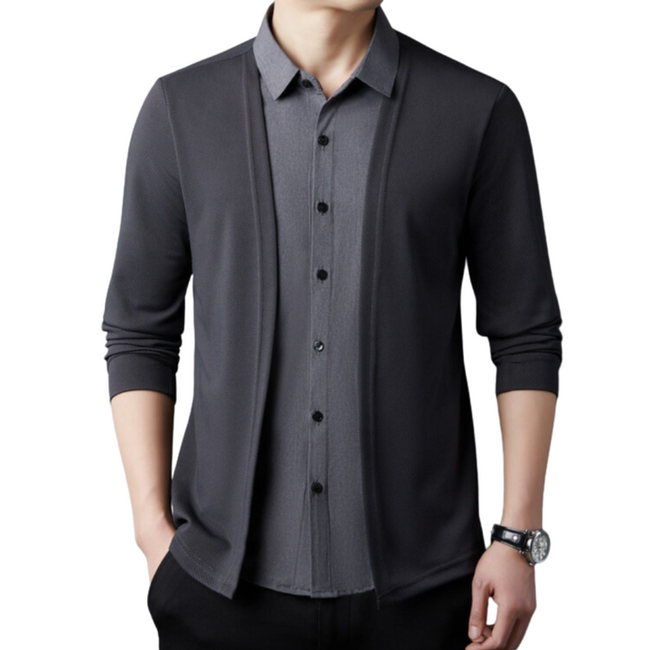 Olivia Sydney - 2-in-1 Shirt and Knit Jacket