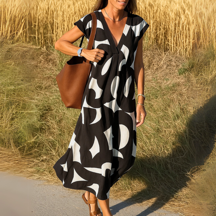 Olivia Sydney - Fluid V-neck Dress