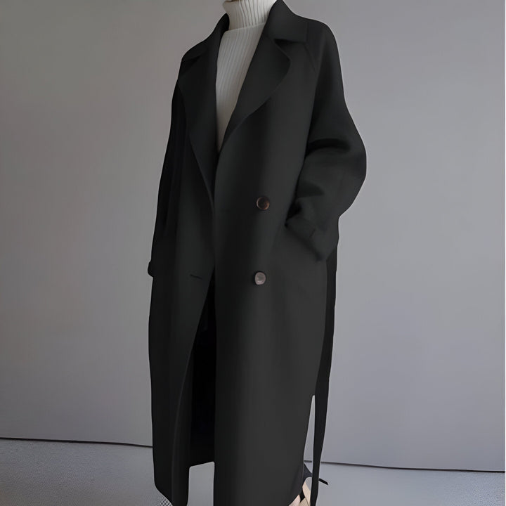 Olivia Sydney - Elegant coat with structured belt