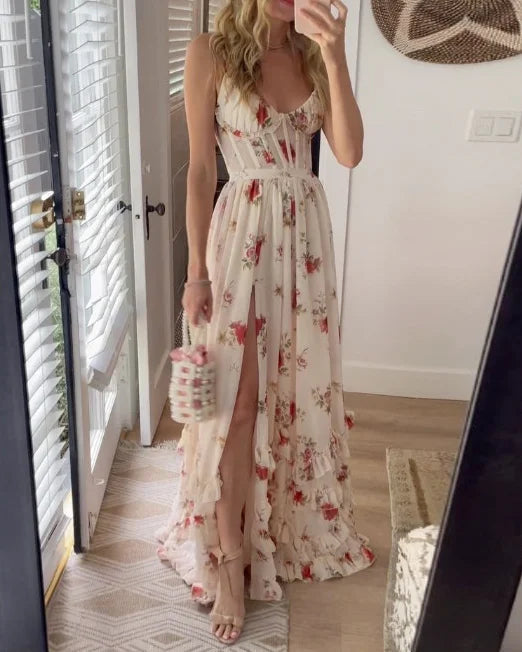 Olivia Sydney - Floral Pattern Midi Dress