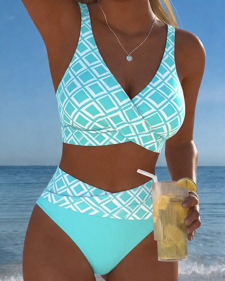 Olivia Sydney - High-Cut Printed Bikini