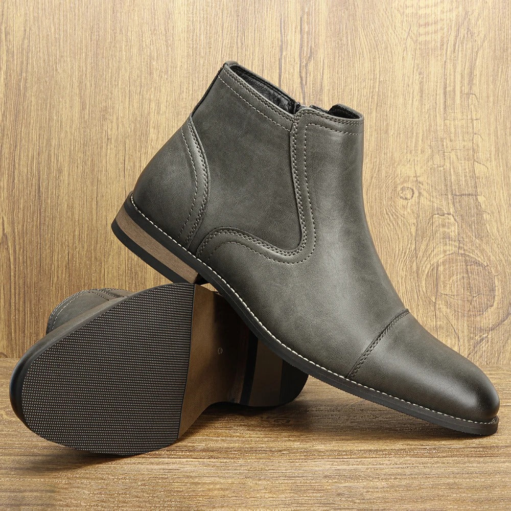 Olivia Sydney - Leather Chelsea Boots