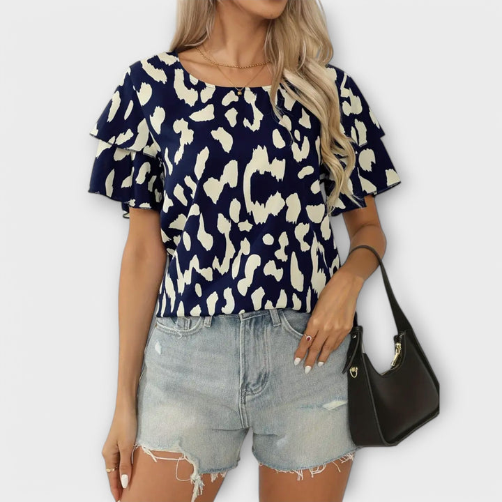 Olivia Sydney - Casual blouse with round neckline