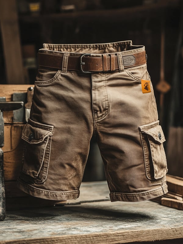 Olivia Sydney - Retro Cargo Shorts with Multiple Pockets