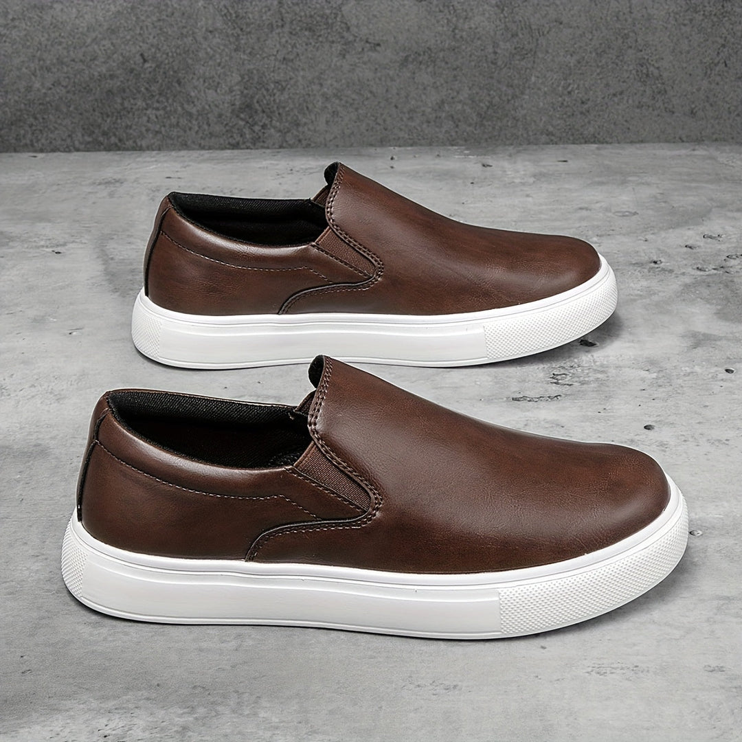 Olivia Sydney - Casual Leather Slip-Ons