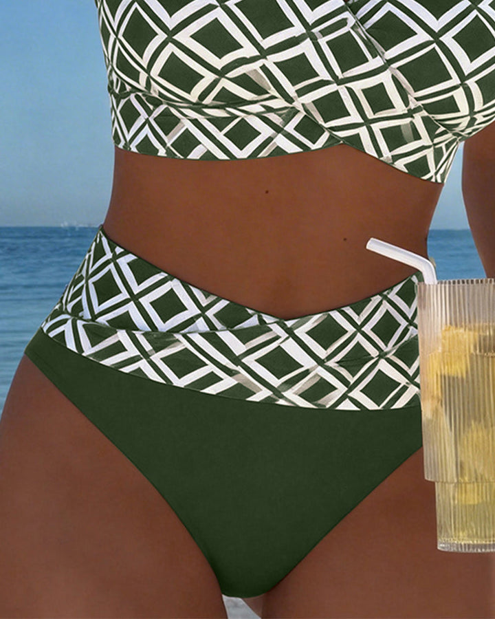 Olivia Sydney - High-Cut Printed Bikini