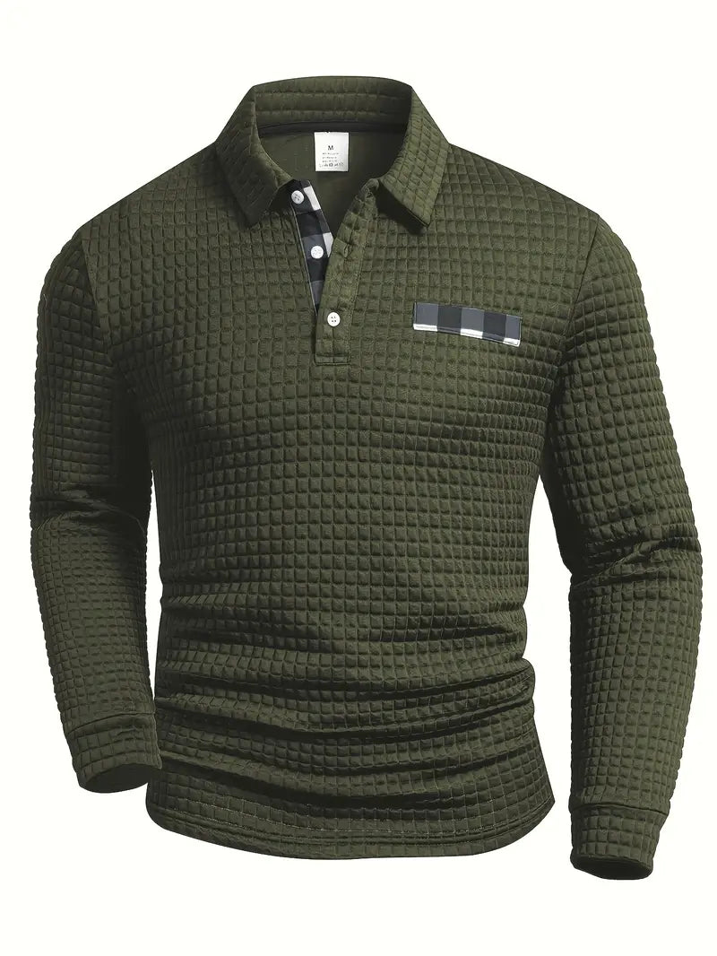 Olivia Sydney - Textured Polo Sweater