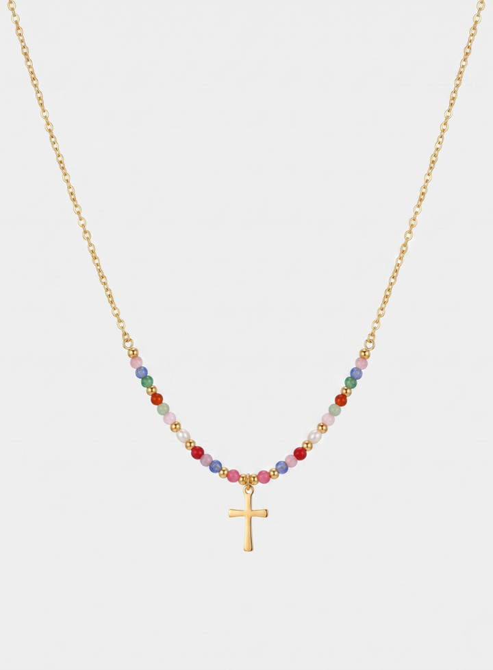 Olivia Sydney - Colorful Cross Necklace