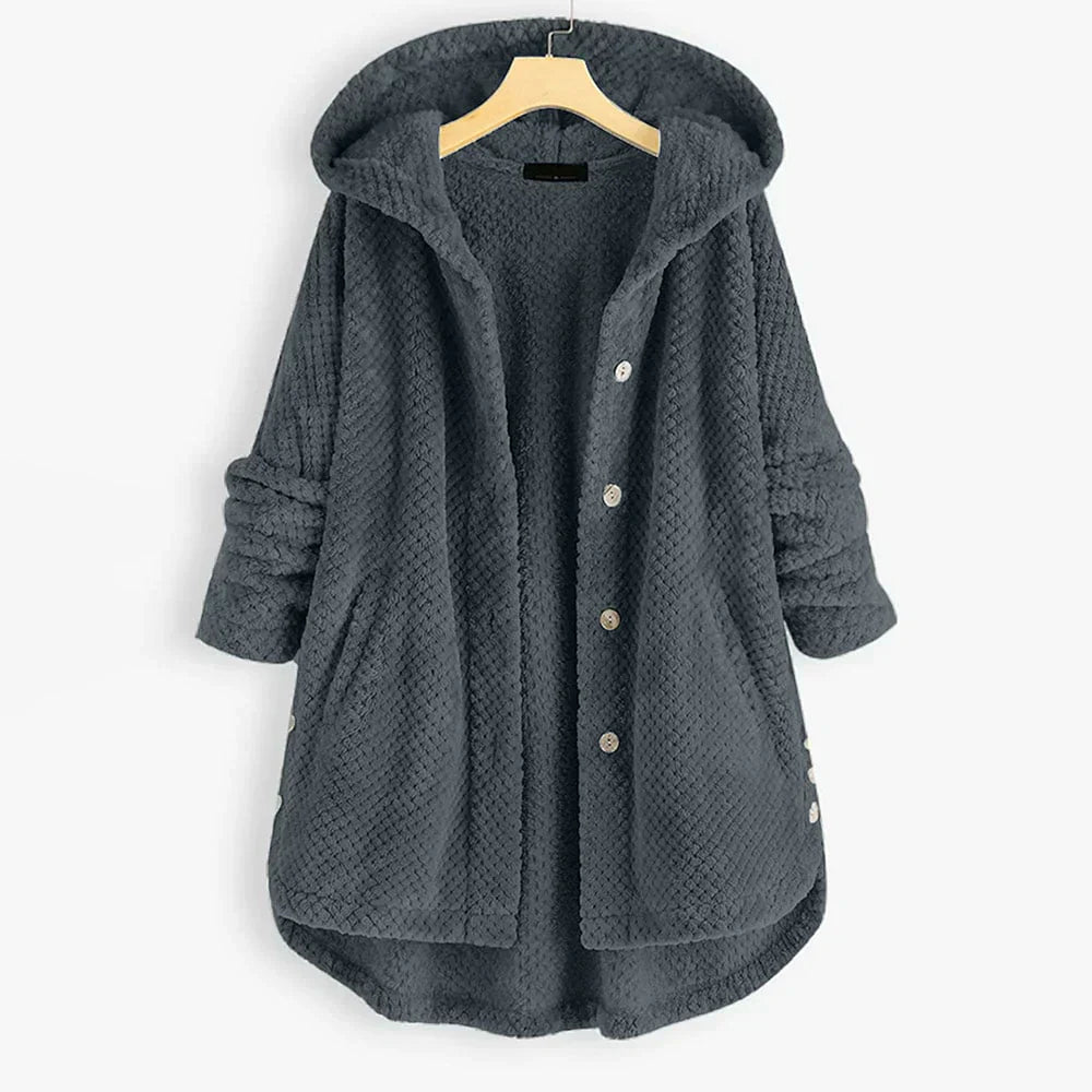 Olivia Sydney - Ribbed Hooded Coat